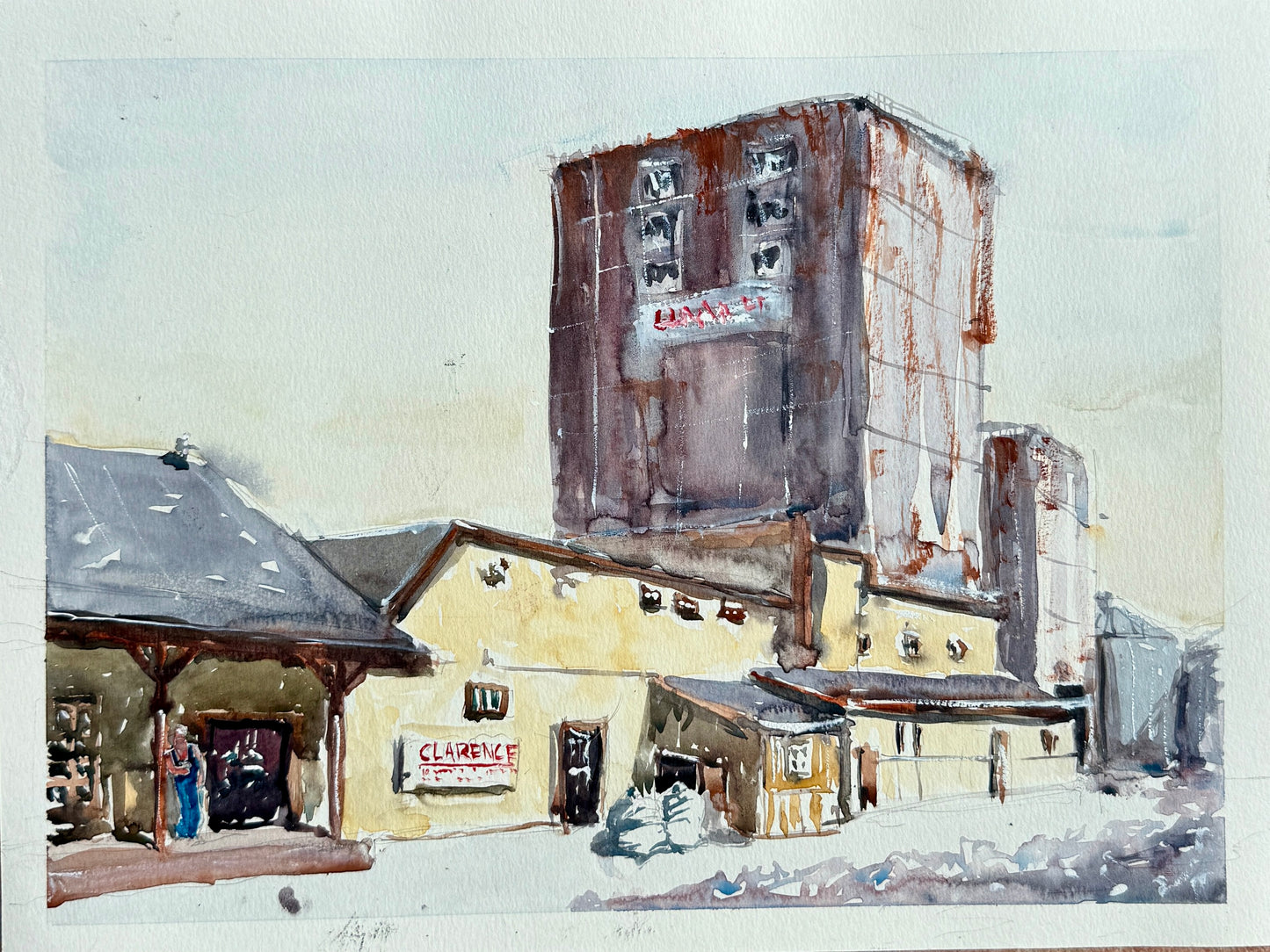 9”x12” - The Old Train Silo