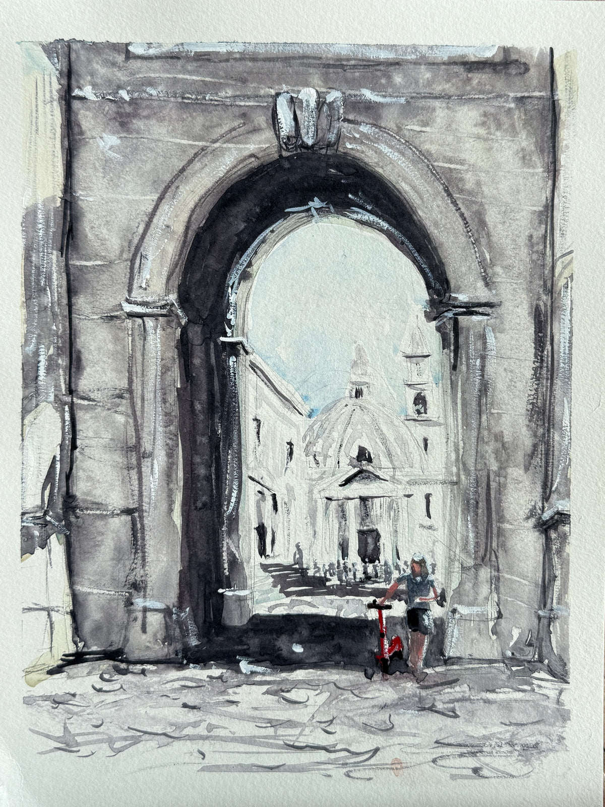 9”x12” - Roman Arch