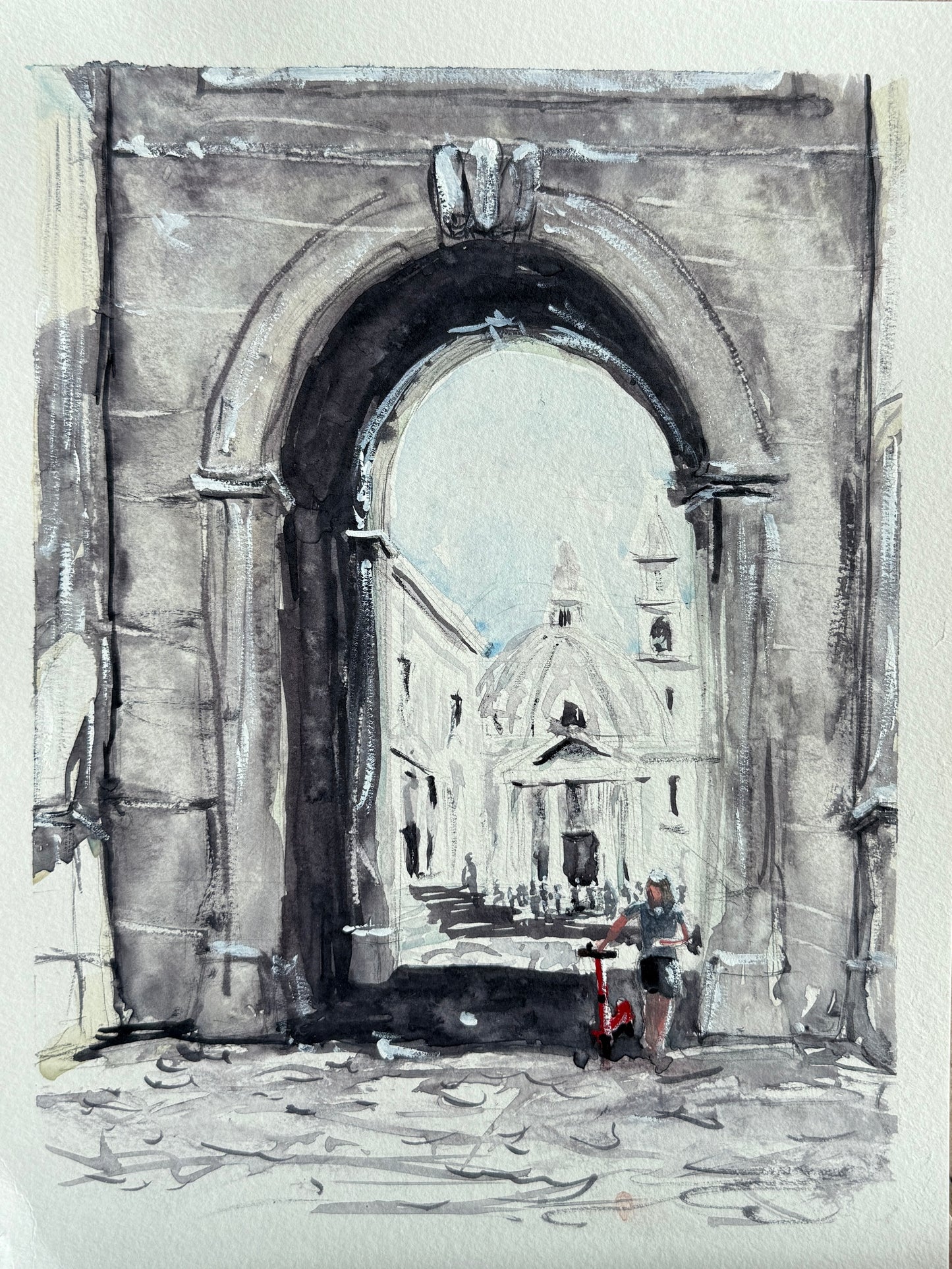 9”x12” - Roman Arch